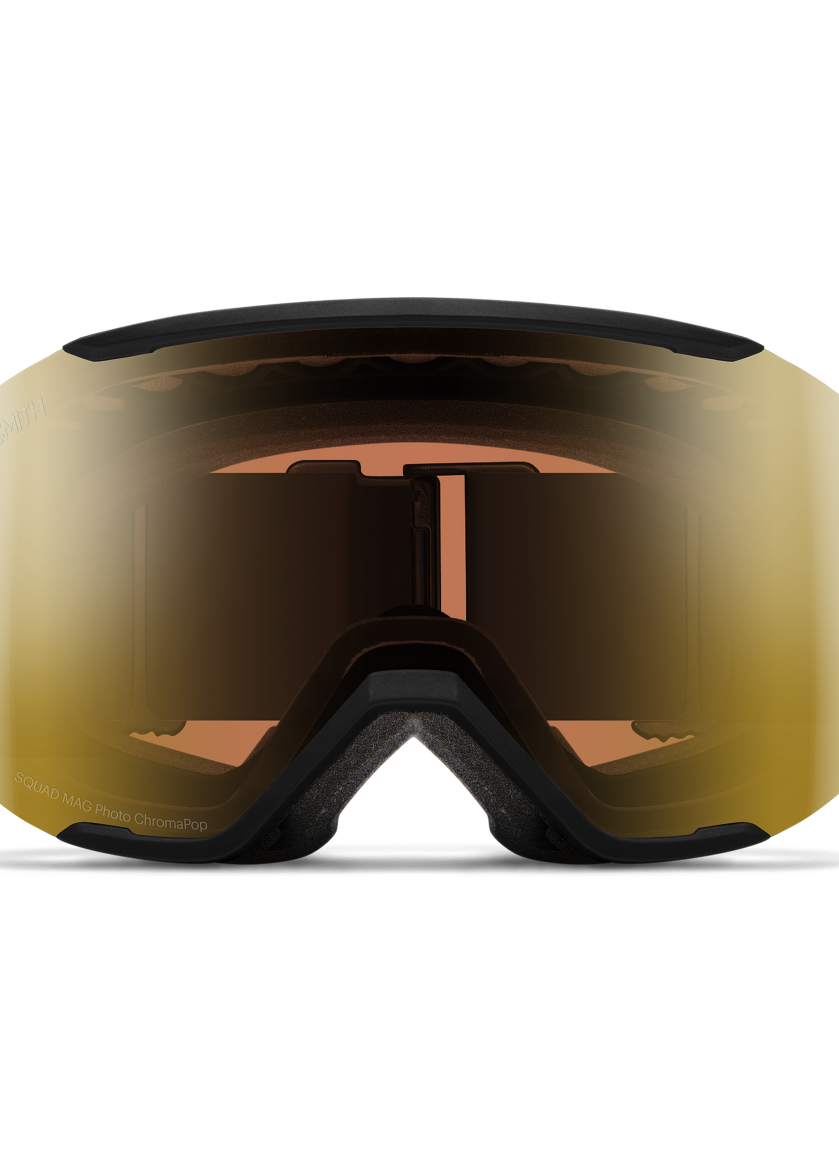 Smith Optics Smith Optics Squad MAG Black, ChromaPop Pro Photochromic Gold Mirror