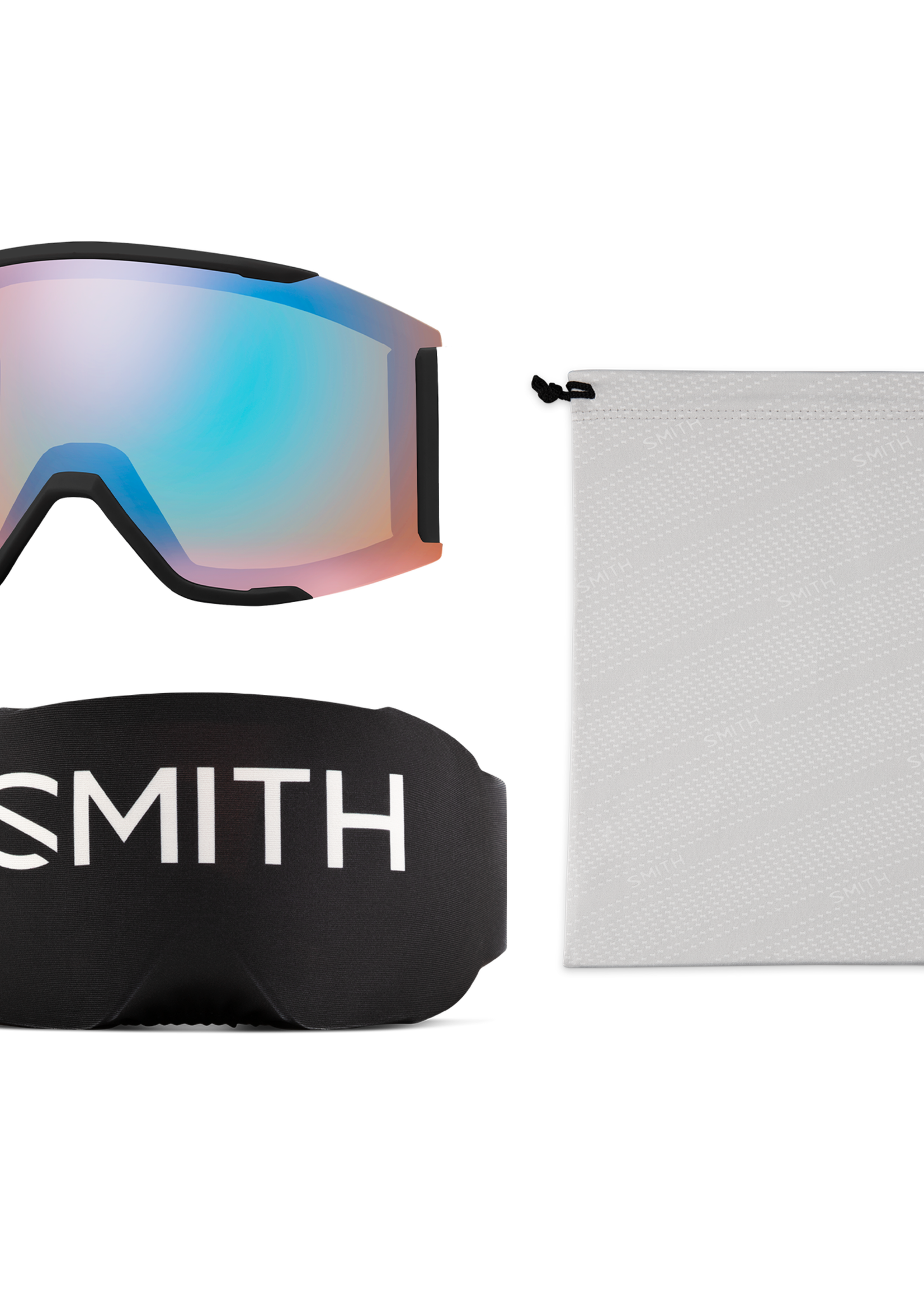 Smith Optics Smith Optics Squad MAG Black, ChromaPop Pro Photochromic Gold Mirror