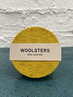 Yellow Merino Wool Coasters (4 Per Set)