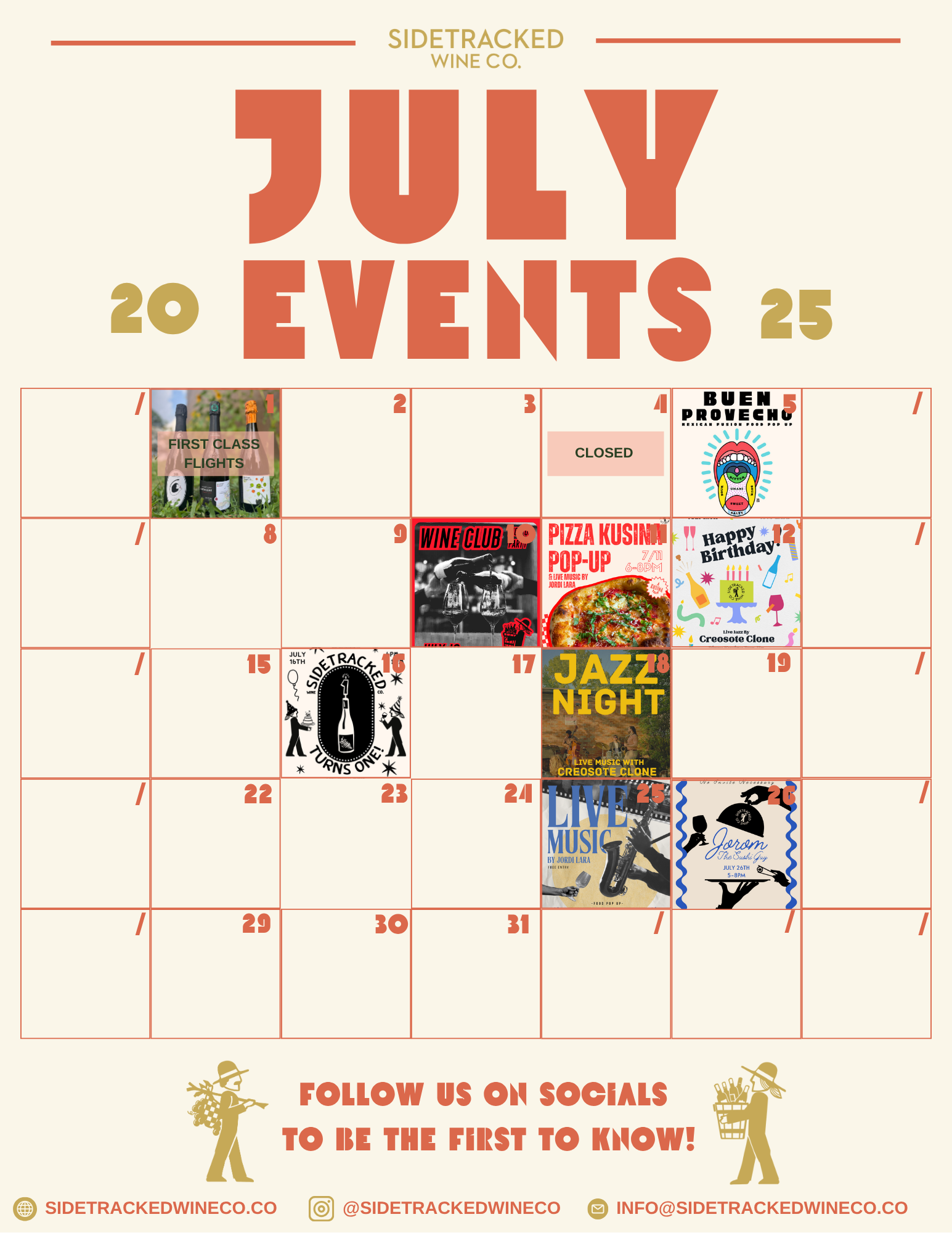 July 2025 SWC Event Calendar