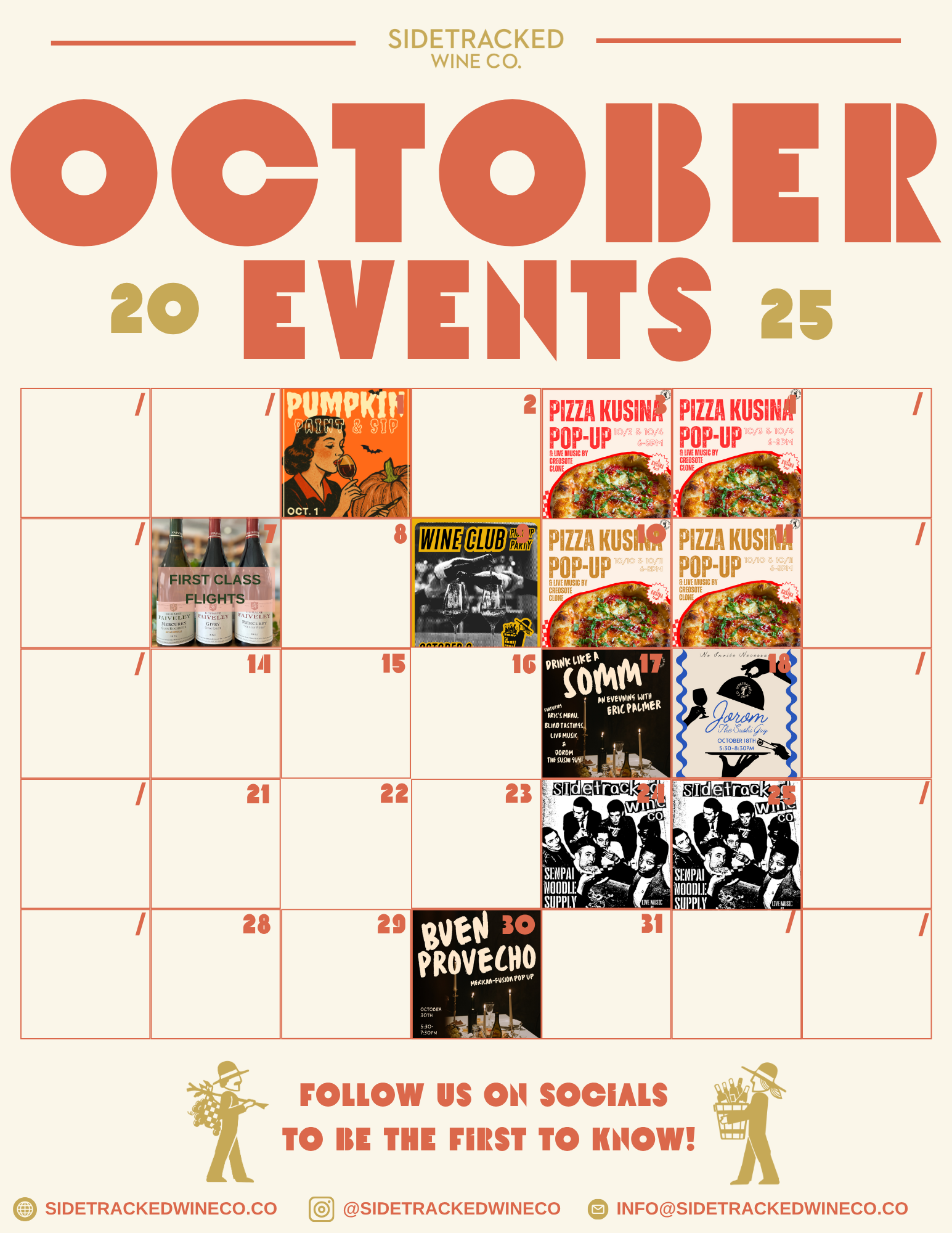 October 2025 SWC Event Calendar
