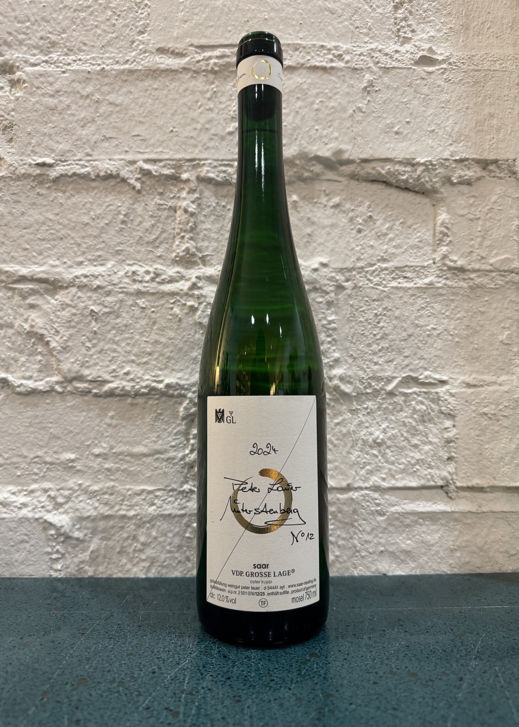 Vom Boden Peter Lauer 'No. 12' Unterstenberg Grosse Lage Riesling