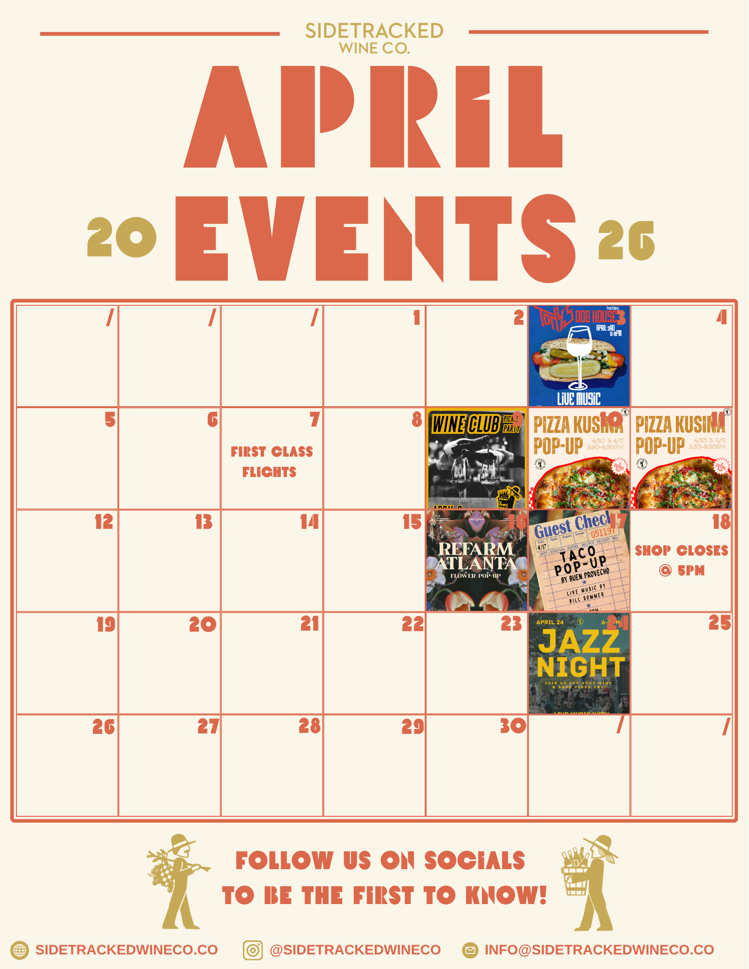 April 2026 SWC Event Calendar