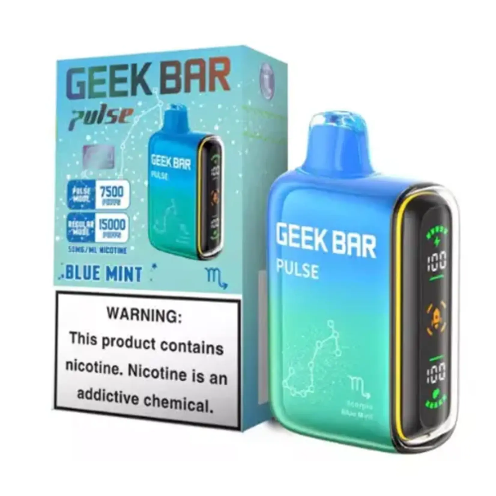 Geek Bar Geek Bar Pulse 7500- 15000 Puffs 5% 16ml Disposable Nicotine Vape