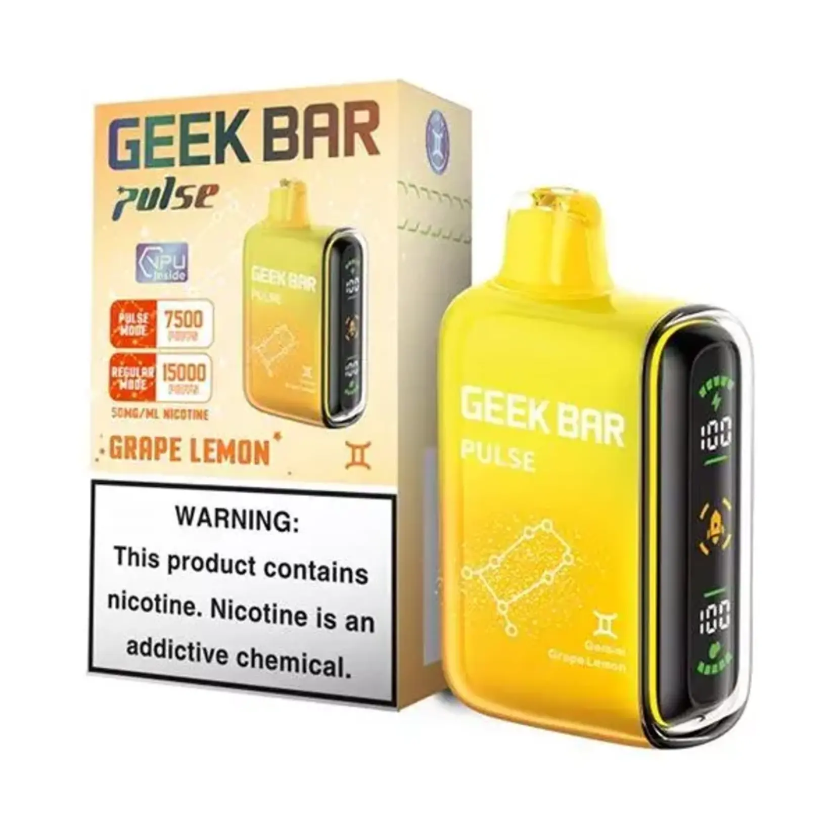 Geek Bar Geek Bar Pulse 7500- 15000 Puffs 5% 16ml Disposable Nicotine Vape