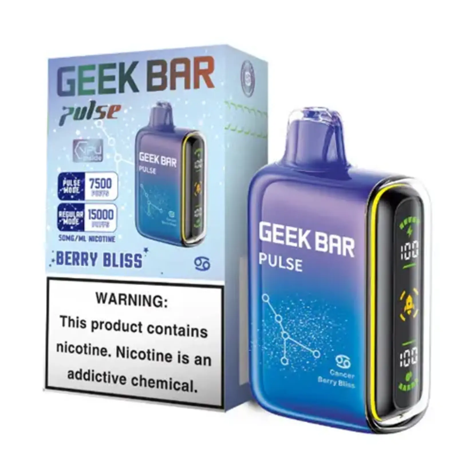 Geek Bar Geek Bar Pulse 7500- 15000 Puffs 5% 16ml Disposable Nicotine Vape