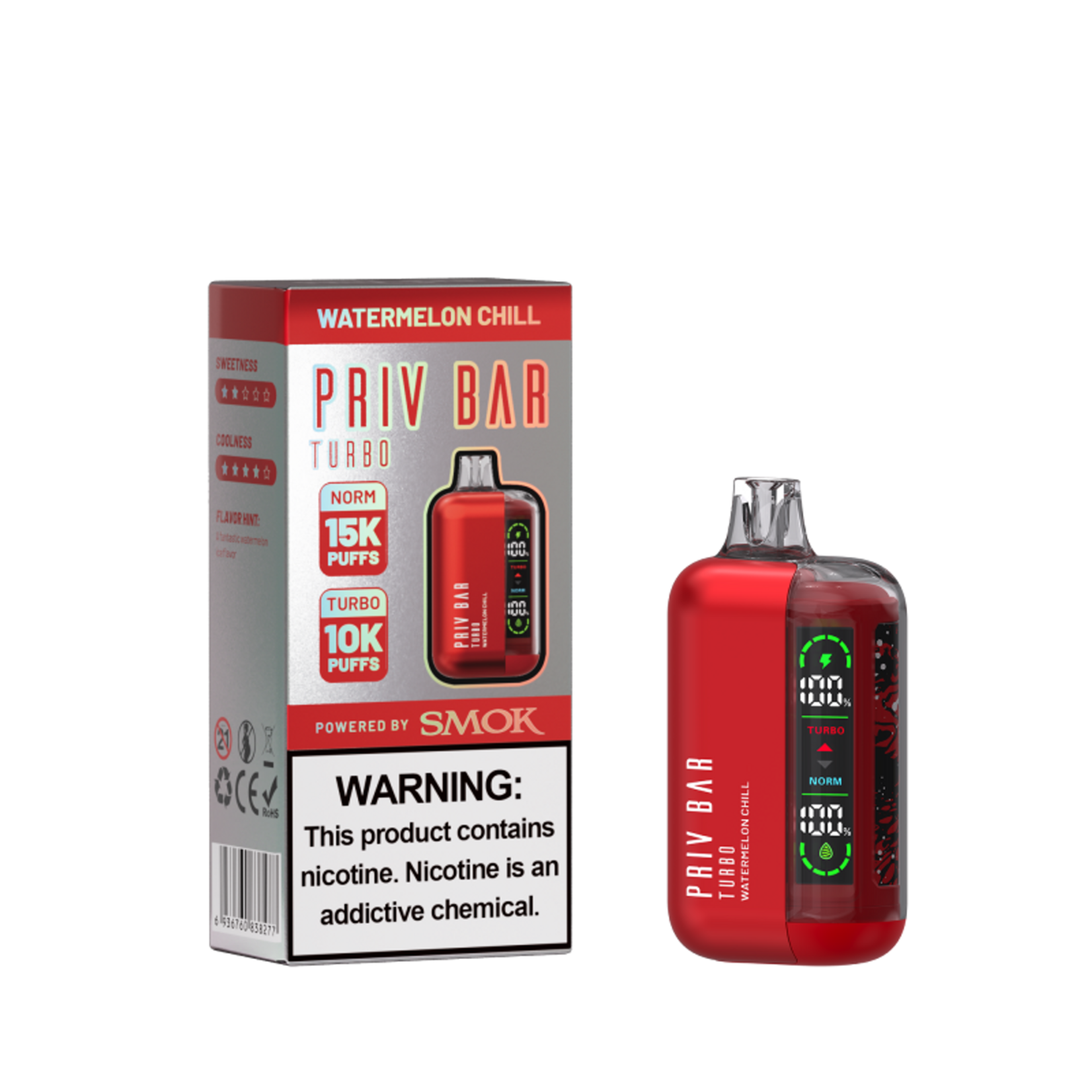 Smok Smok Priv Bar 5% 16ml Turbo 10Kpuffs & Normal 15K puffs