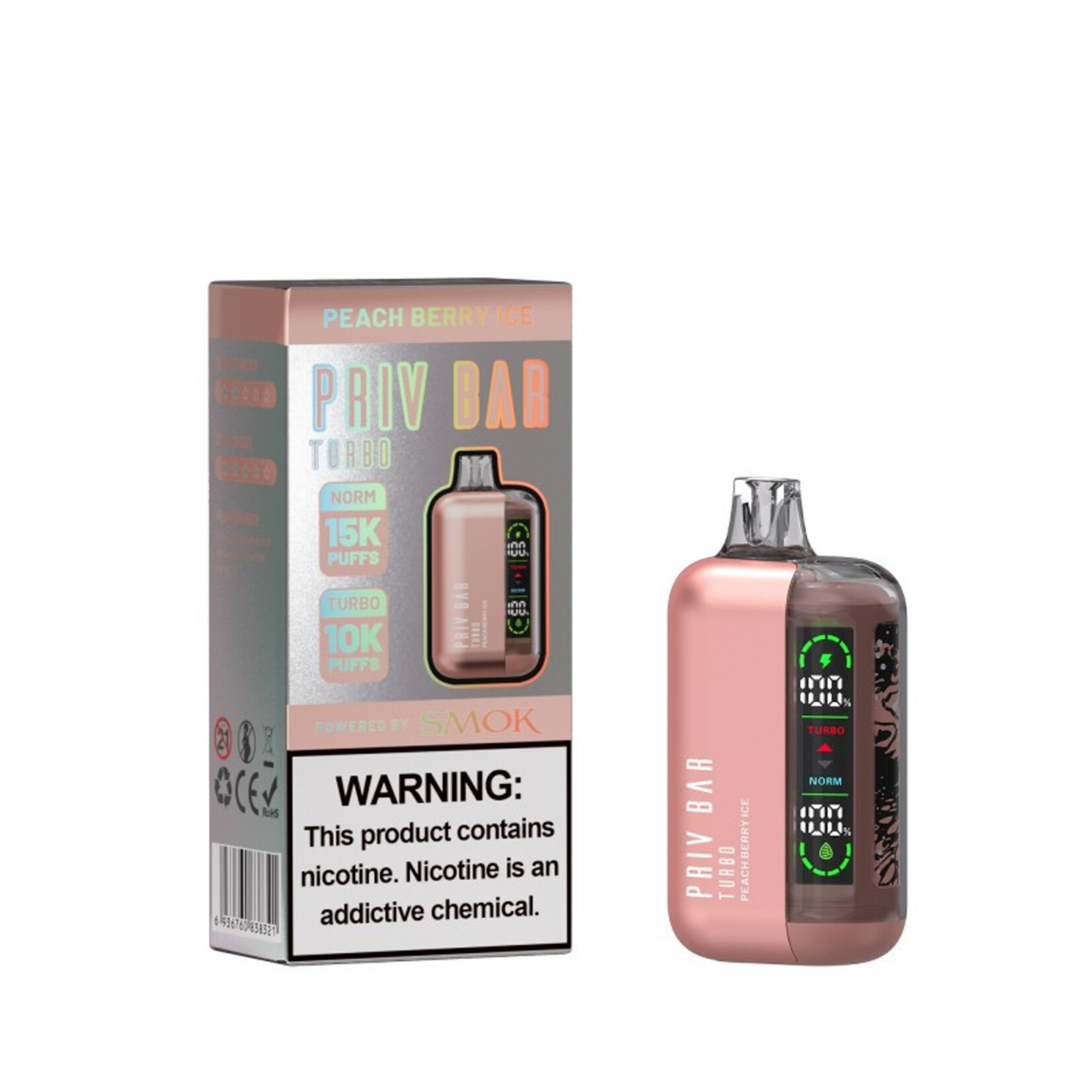Smok Smok Priv Bar 5% 16ml Turbo 10Kpuffs & Normal 15K puffs