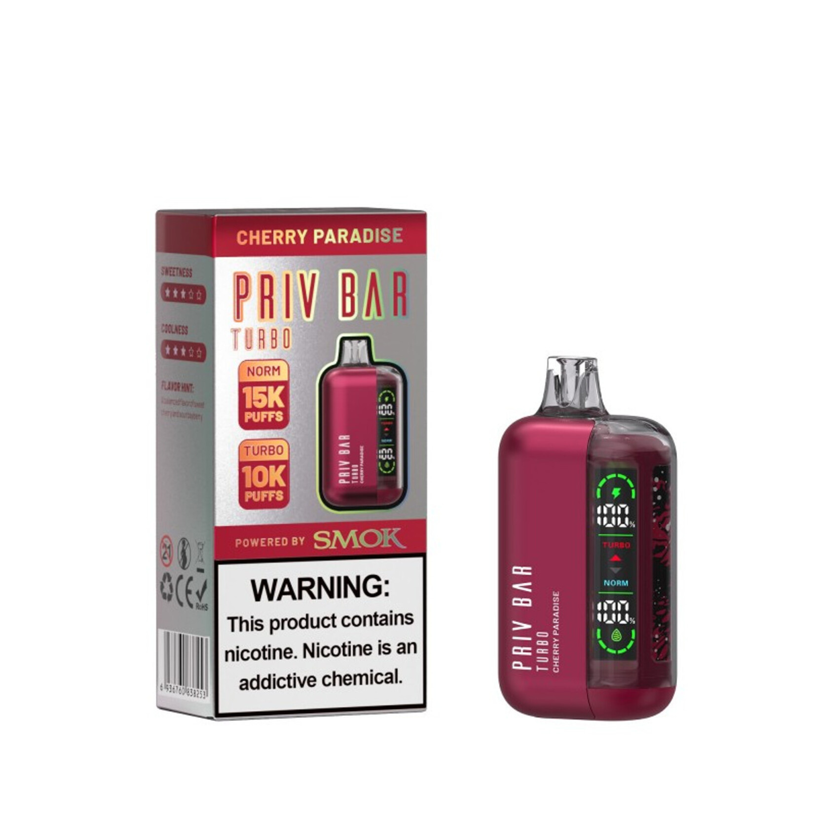 Smok Smok Priv Bar 5% 16ml Turbo 10Kpuffs & Normal 15K puffs