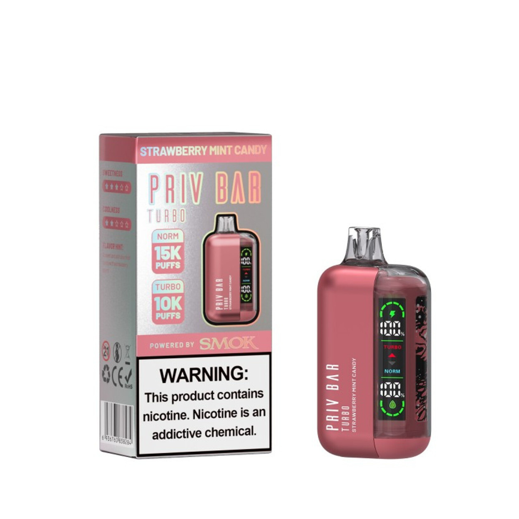 Smok Smok Priv Bar 5% 16ml Turbo 10Kpuffs & Normal 15K puffs
