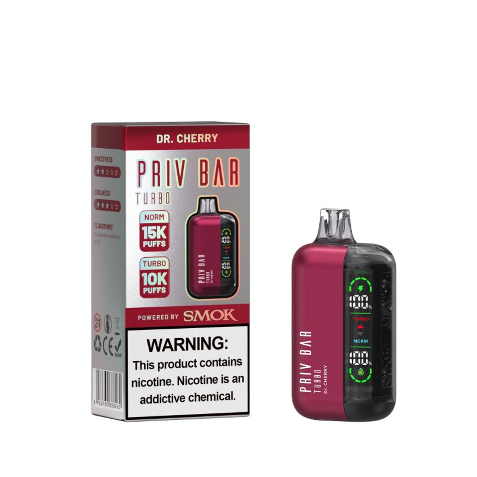 Smok Smok Priv Bar 5% 16ml Turbo 10Kpuffs & Normal 15K puffs