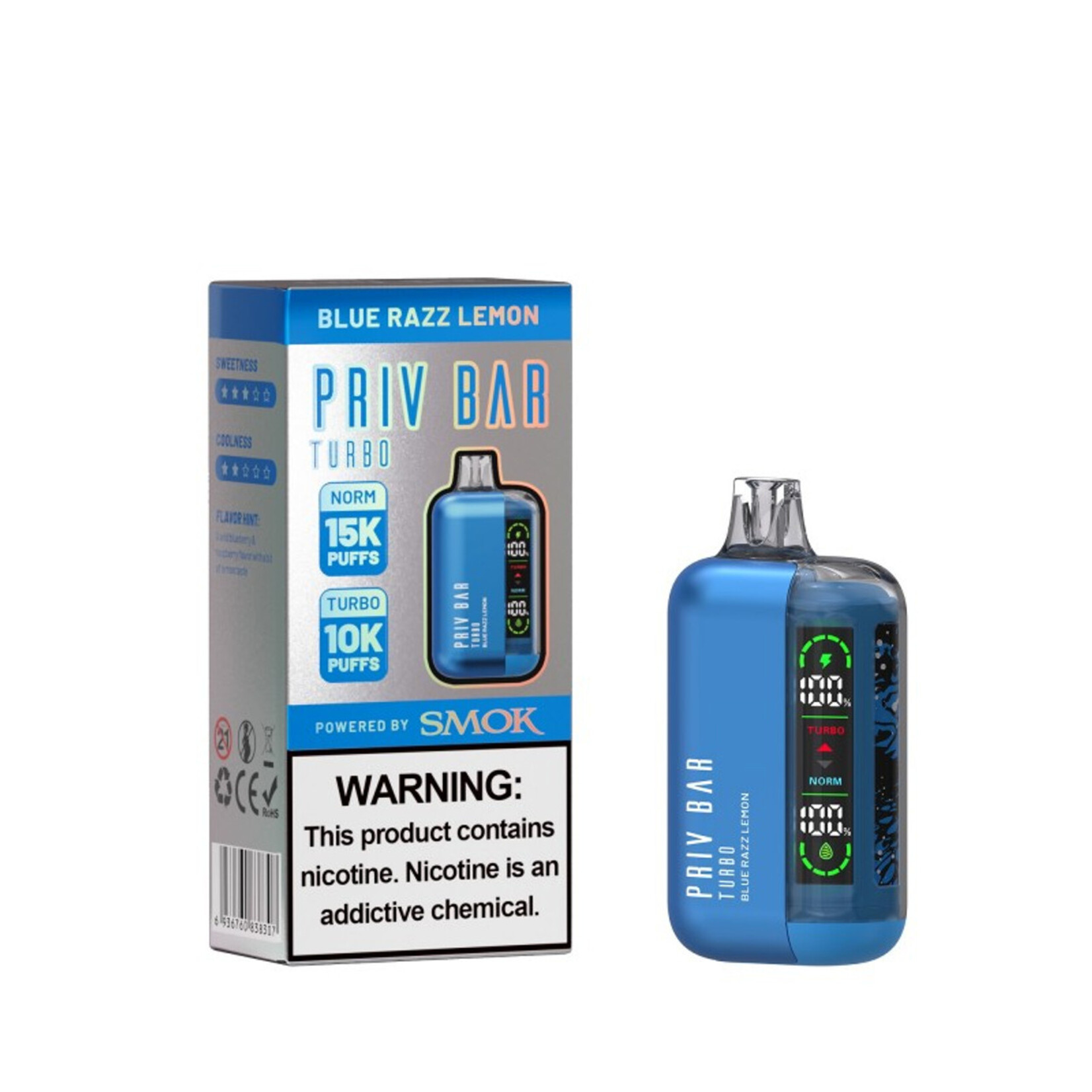 Smok Smok Priv Bar 5% 16ml Turbo 10Kpuffs & Normal 15K puffs
