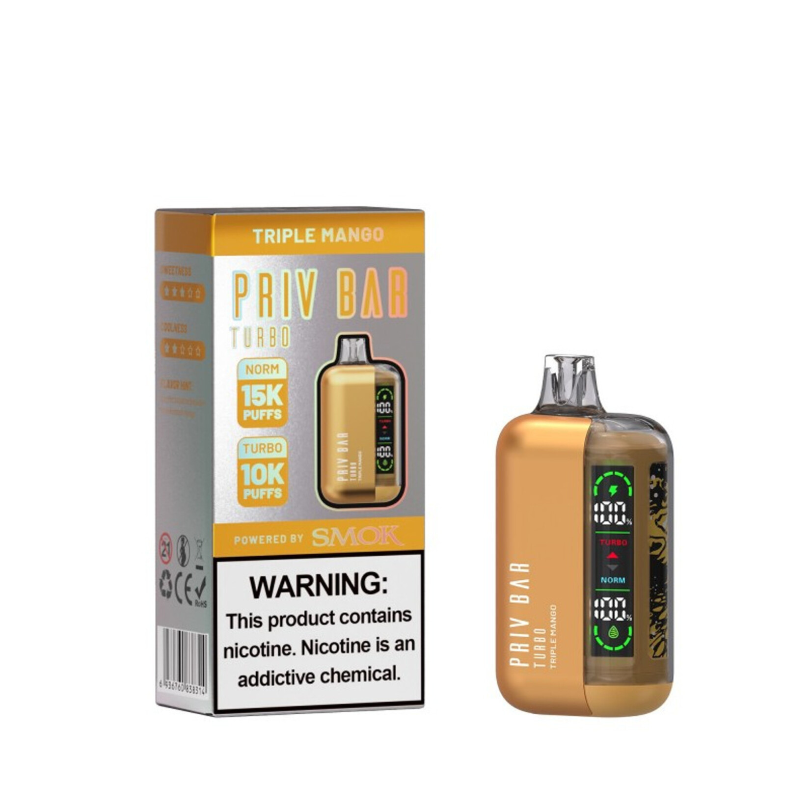 Smok Smok Priv Bar 5% 16ml Turbo 10Kpuffs & Normal 15K puffs