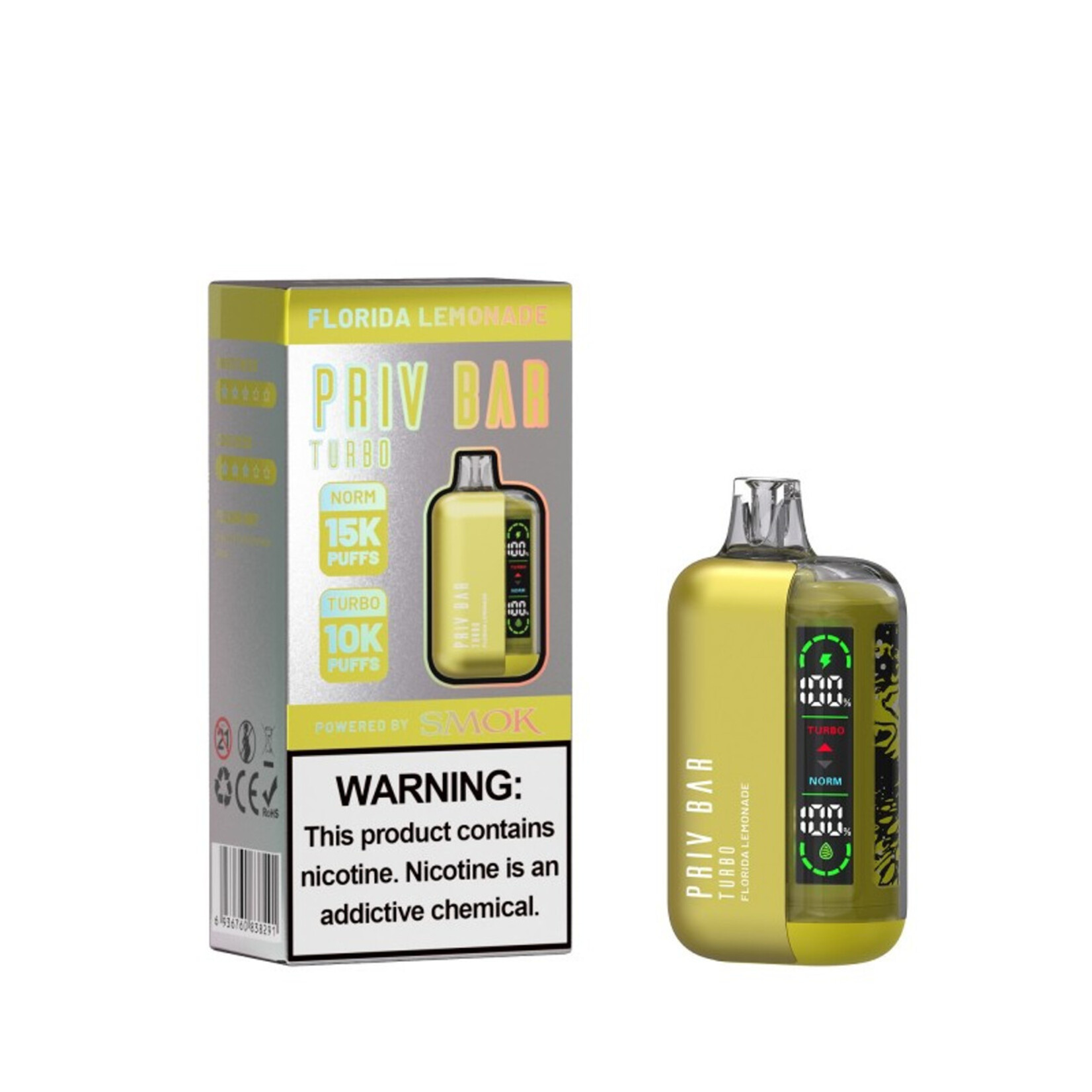 Smok Smok Priv Bar 5% 16ml Turbo 10Kpuffs & Normal 15K puffs