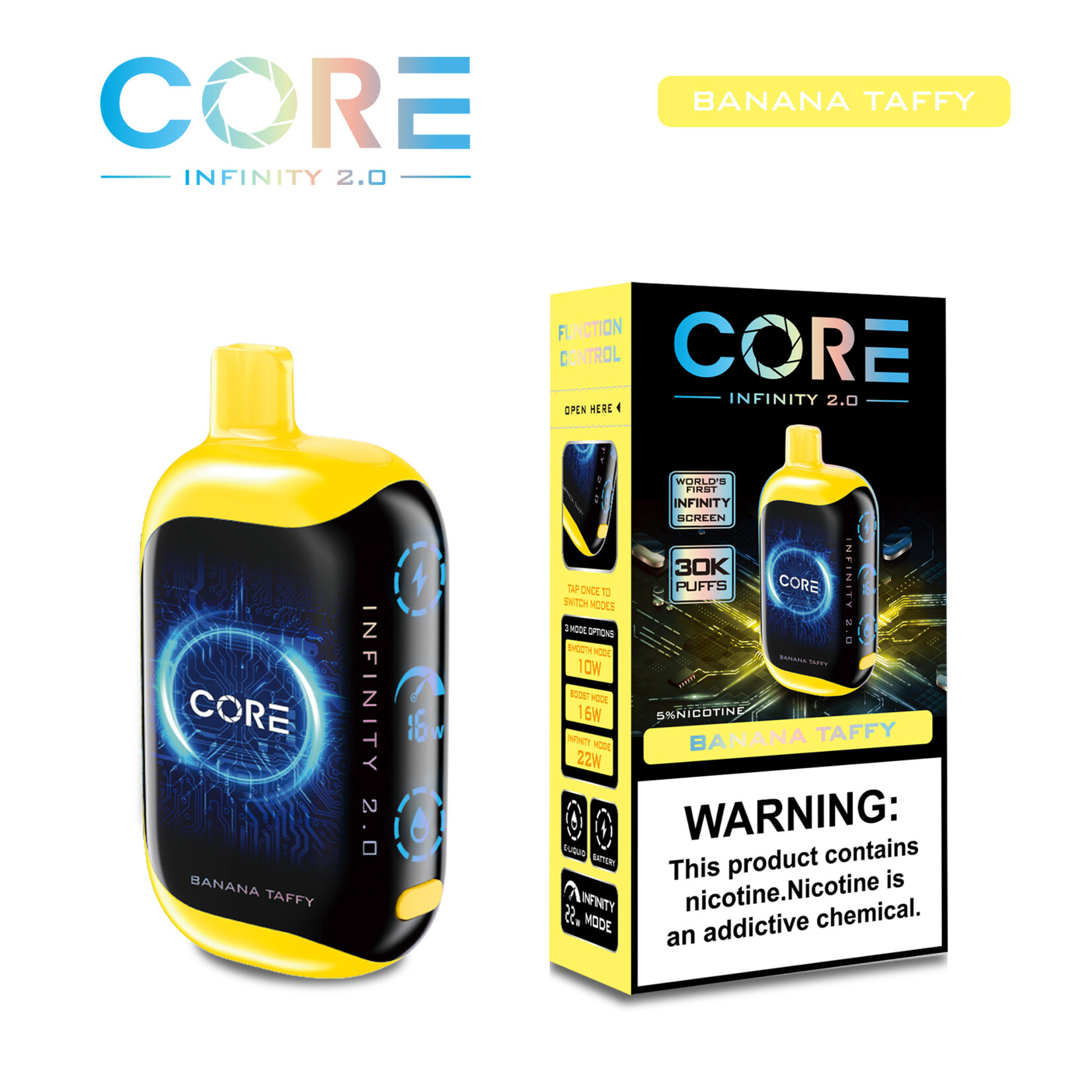 Core Core Infinity 2.0  30000 puffs 24ml 5%  Disposable Vape