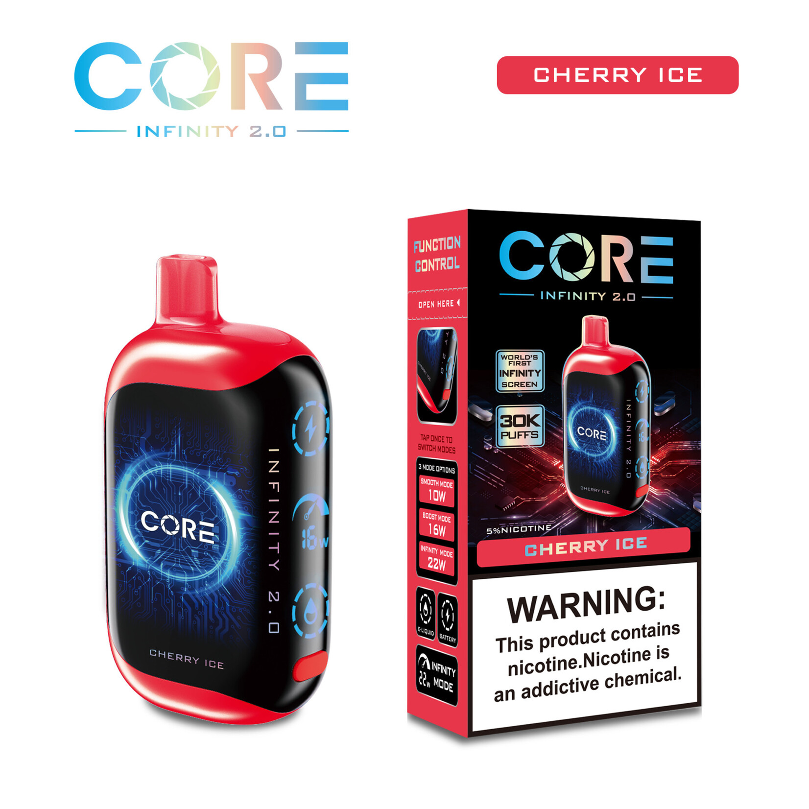 Core Core Infinity 2.0  30000 puffs 24ml 5%  Disposable Vape