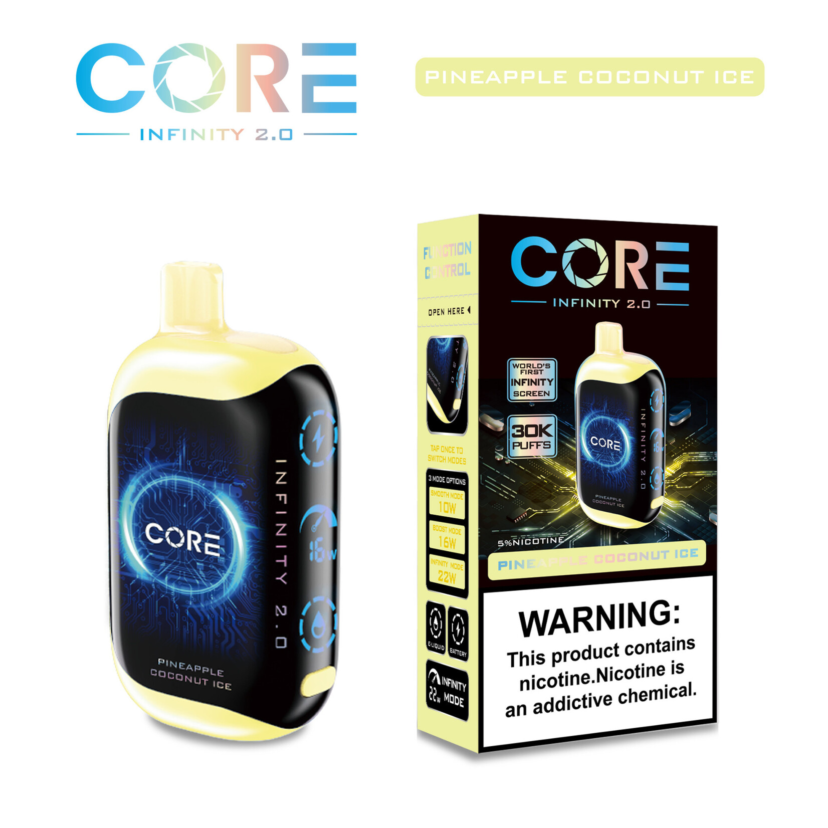 Core Core Infinity 2.0  30000 puffs 24ml 5%  Disposable Vape