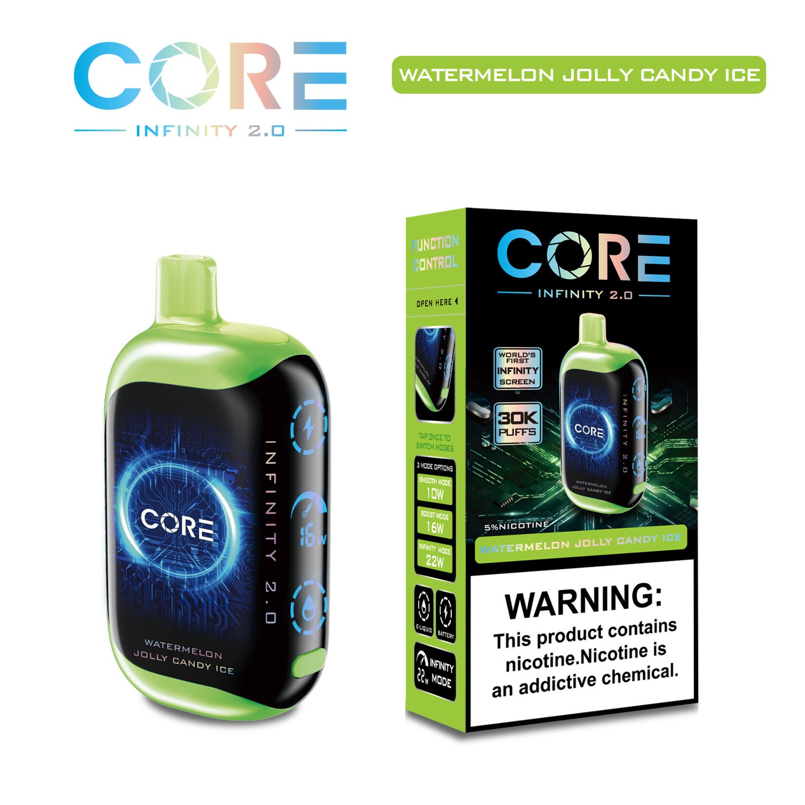 Core Core Infinity 2.0  30000 puffs 24ml 5%  Disposable Vape
