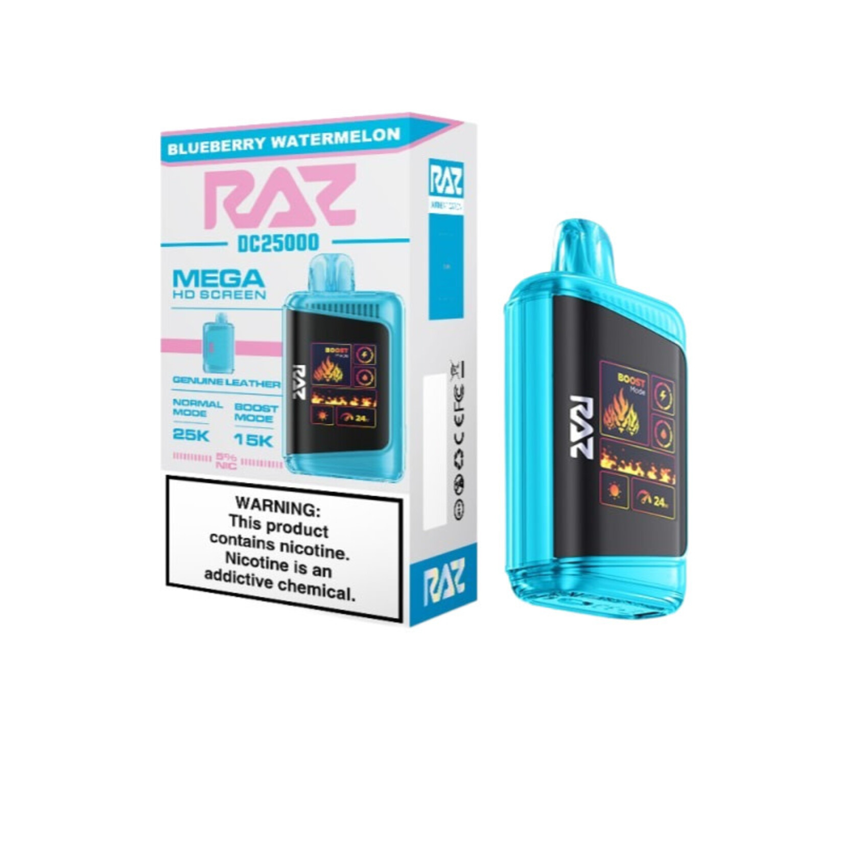 Raz Raz DC25000 Disposable Vape 5% 16ml (15000 puffs/25000 puffs)