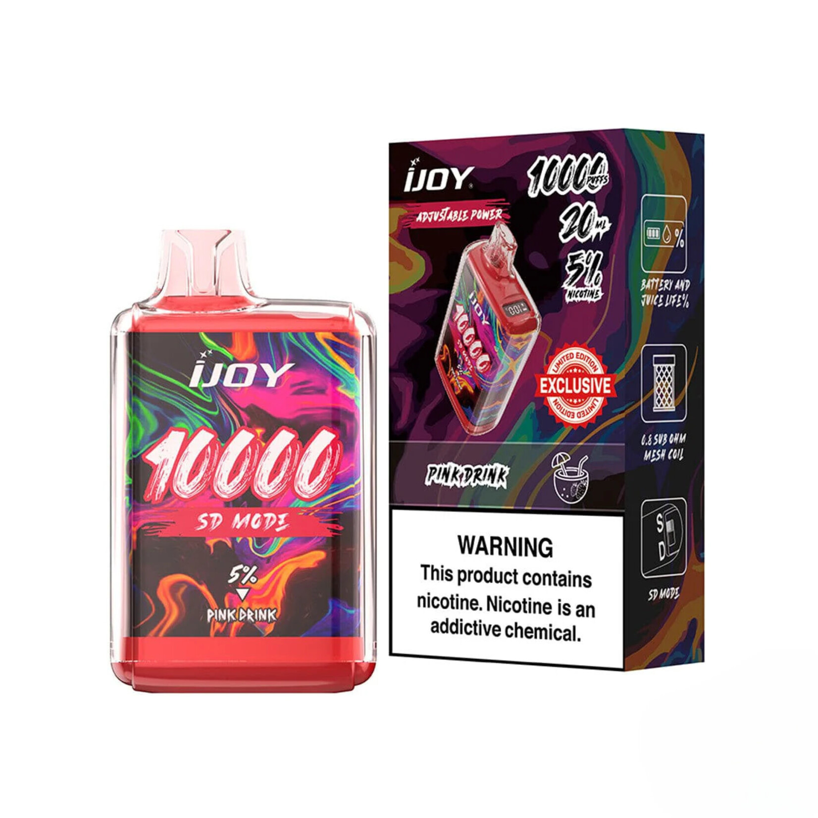 IJoy Disposable- IJoy 10000 Puffs 5% 20mL