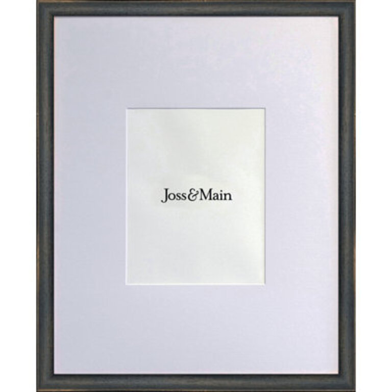 Kesia Wood Single Picture Frame Set Color Black, Picture Size 24" x