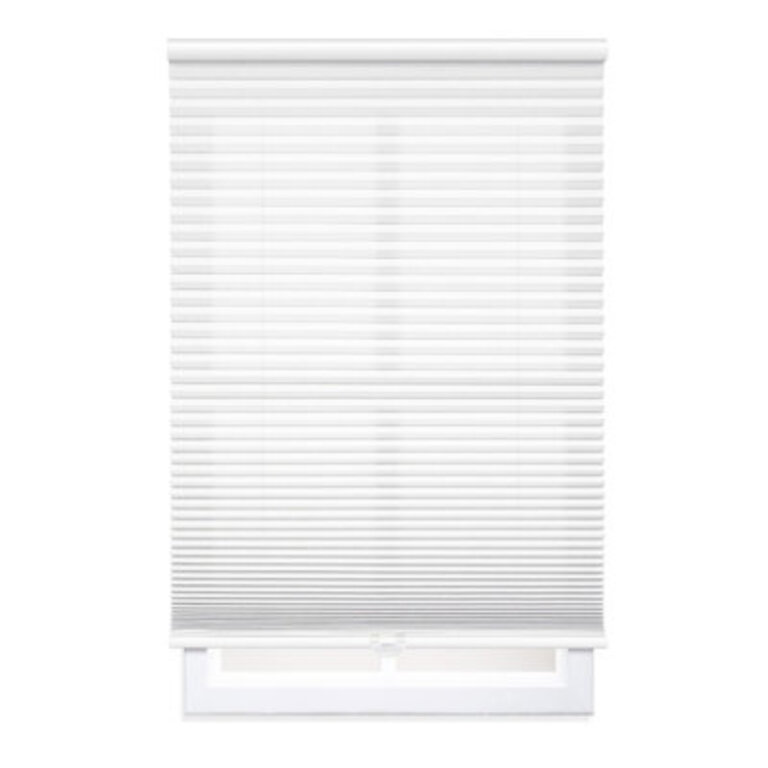 Nolea EcoHome Cordless Light Filtering Cellular Shade Color: White, Blind Size: 39"W x 64"L