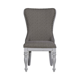 Camilla Wing Back Side Chair in Ivory