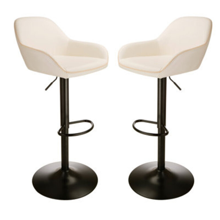 Thibodeaux Swivel Adjustable Height Bar Stool Color Off White Wayfair Outlet Naperville IL
