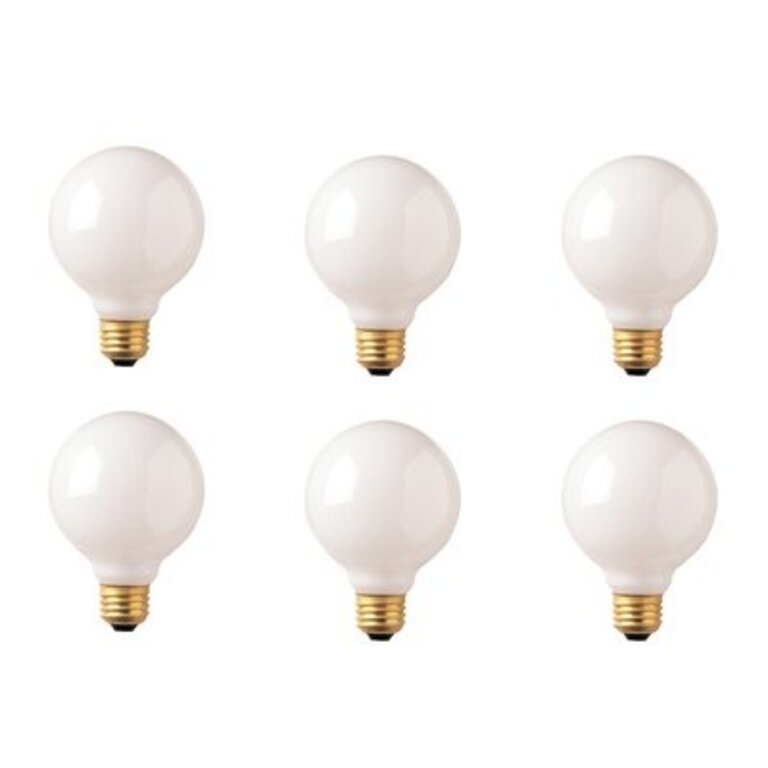 40 Watt G30 Dimmable Incandescent Globe Light Bulb 2700K E26/Medium