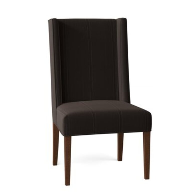 Mitford Upholstered Side Chair Body Fabric: Java, Leg Color: Espresso
