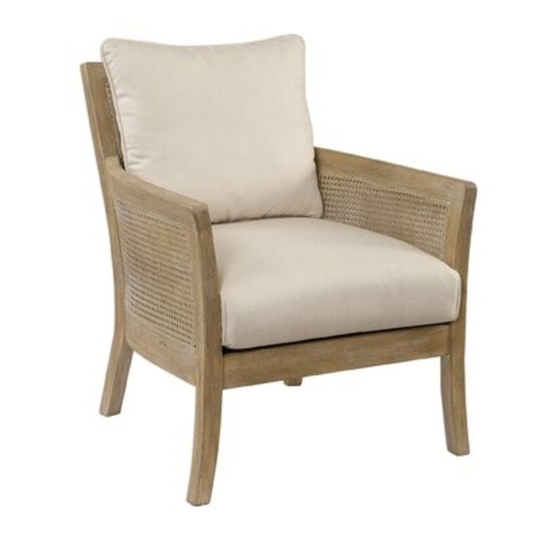 Farlane 73.66Cm Wide Polyester Armchair Upholstery Color: Off-White