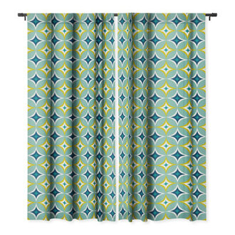 Deny Designs Heather Dutton Astral Slingshot Blackout Window Curtain 50.0" X 108.0" 16854 Size per Panel: 50" W x 108" L