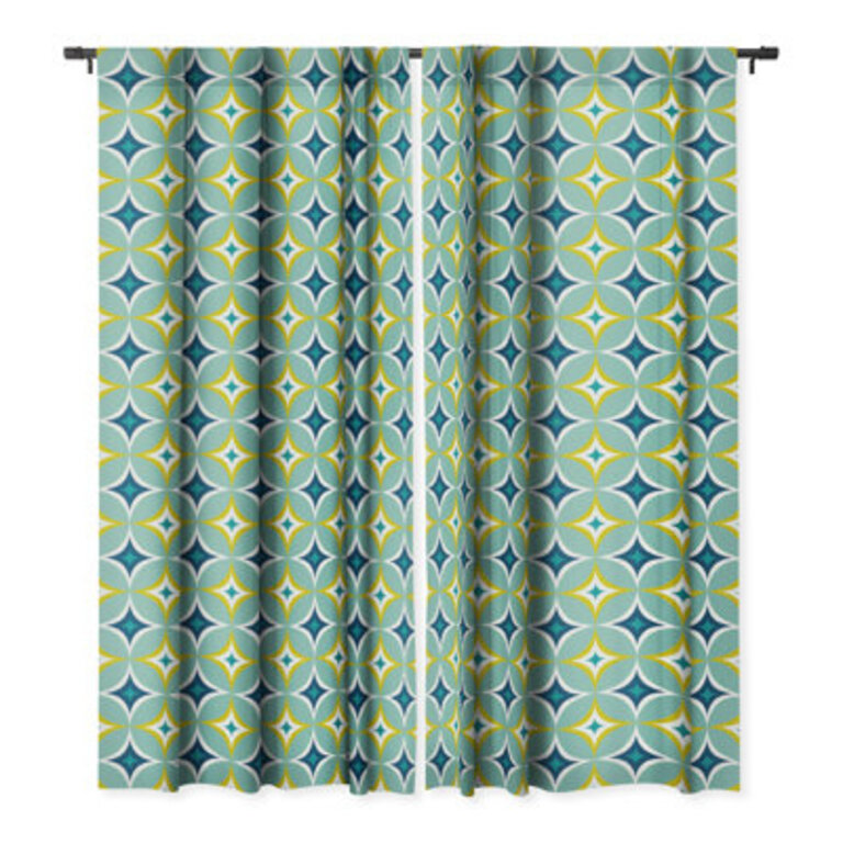 Deny Designs Heather Dutton Astral Slingshot Blackout Window Curtain 50.0" X 108.0" 16854 Size per Panel: 50" W x 108" L