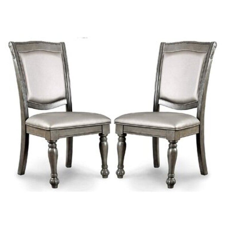 Westover Upholstered Side Chair in Gray (Set of 2)