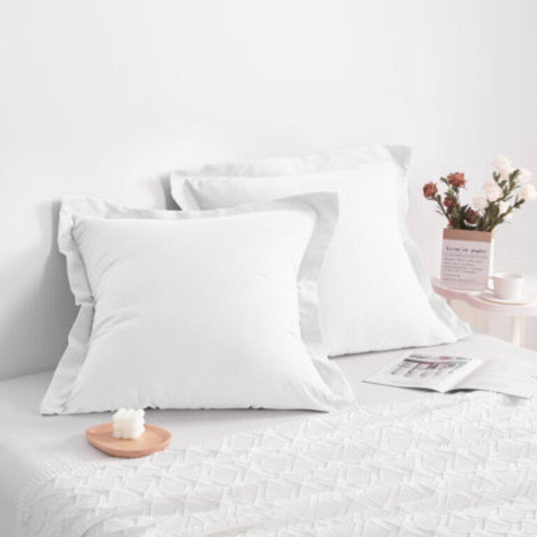 Elenis Solid Color Microfiber Sham Color: White