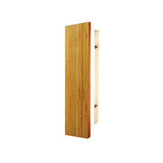LED Wall Light Indoor from Bamboo Wood Long Wall Lamp Size: 11.8" H x 3.15" W x 1.97" D