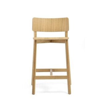 Ayomi Counter & Bar Stool Color/Pattern: White/Oak, Seat Height: Bar Stool (29" Seat Heigh)