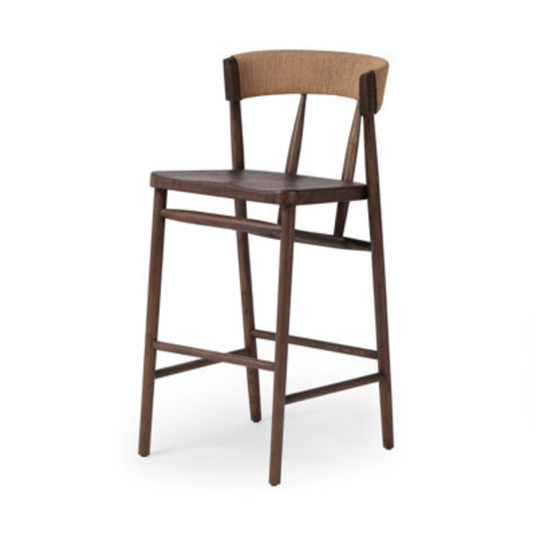 Brodee Solid Wood Stool Seat Height: Bar Stool (30" Seat Height), Color: Brown