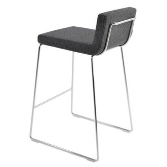 Gladwell Bar & Counter Stool Upholstery: Dark Gray, Seat Height: Counter Stool (25.5" Seat Height)