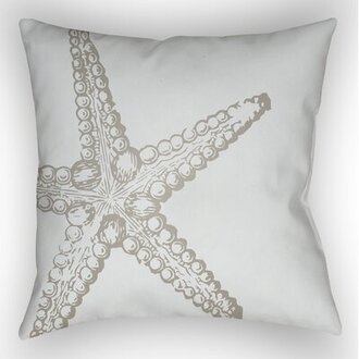 Outdoor Square Pillow Cover & Insert Size: 18" H x 18" W x 4" D, Color: Neutral