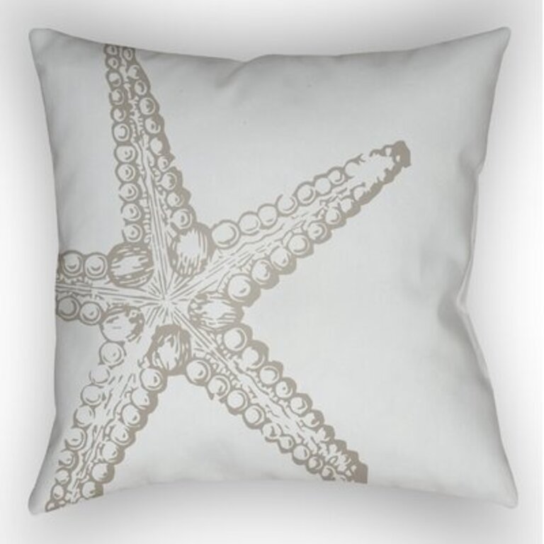 Outdoor Square Pillow Cover & Insert Size: 18" H x 18" W x 4" D, Color: Neutral