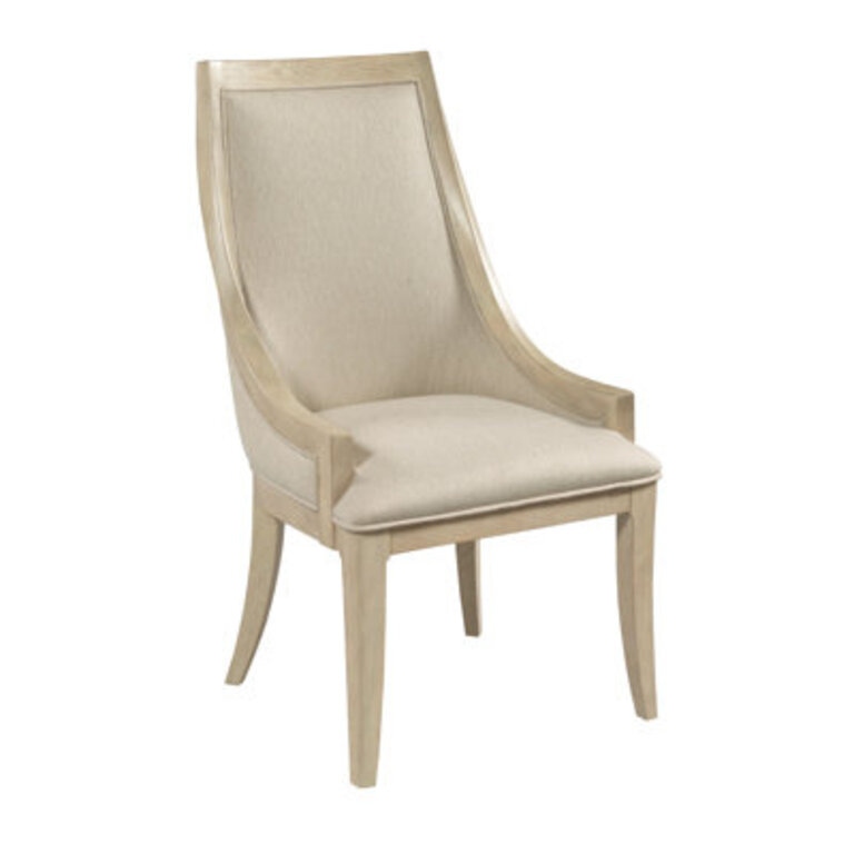 Revae Wing Back Parsons Chair in Beige Set of 2