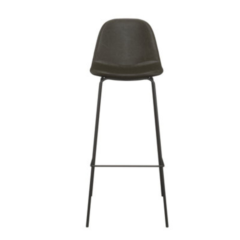 Kody Vegan Leather Bar & Counter Stool Seat Height: Bar Stool (30.5" Seat Height), Upholstery: Midnight Vegan Leather