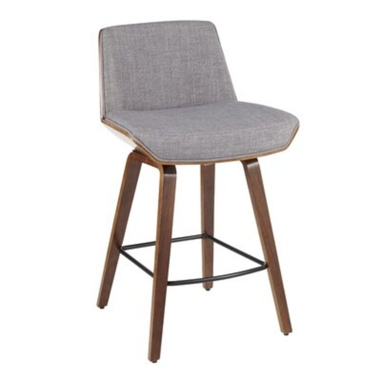 Craiginorne 25.25" Counter Stool Color: Light Gray