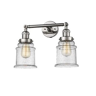 Galaviz 2-Light Dimmable Vanity Light Finish: Polished Nickel