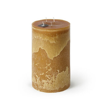 Pillar Super Unscented Candle Size: 11.8" H x 7.5" W x 7.5" D, Color: Chamois