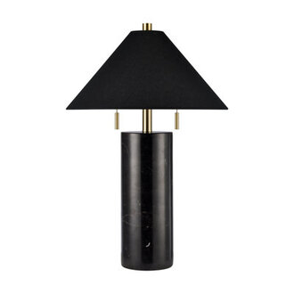 Frederico Marble Table Lamp Base Finish: Black, Bulb Included: No