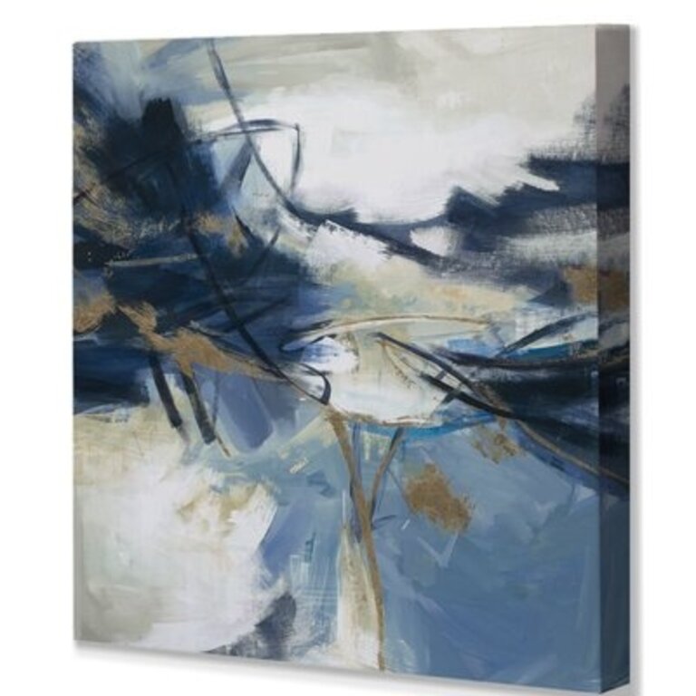 'Gold Rush V1' Painting Print on Wrapped Canvas Size: 24" H x 24" W x 1.5" D