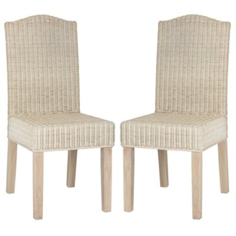 Hutto Side Chair Color: White Washed