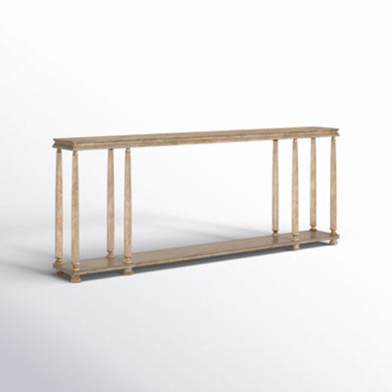 Adette 76.25'' Solid Wood Console Table Color: Light Brown